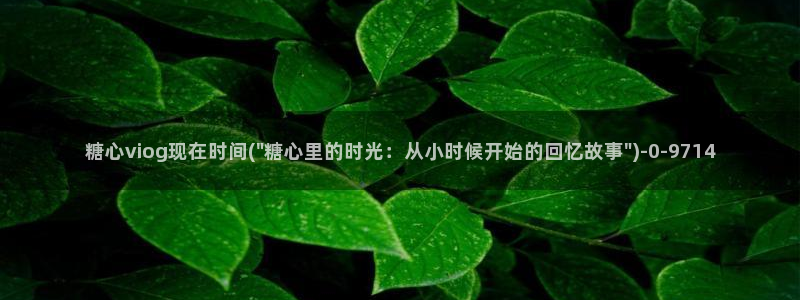糖心vlog视频app：糖心viog现在时间(\